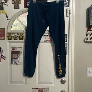 Stylish Blue Joggers with Bold Indiana Pacers logo. NWOT